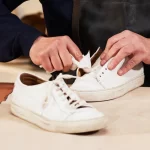 How to clean white leather shoes