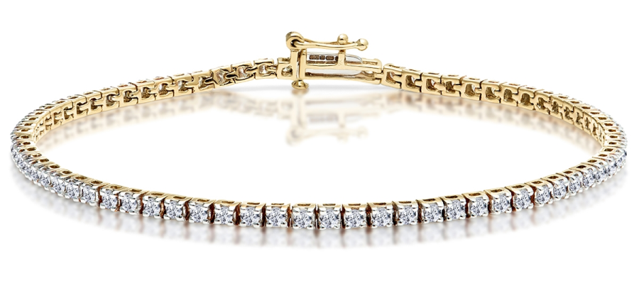 What is the most popular form of tennis bracelets?