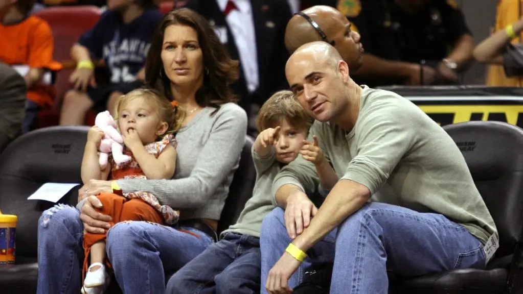 Steffi Graf and Agassi family